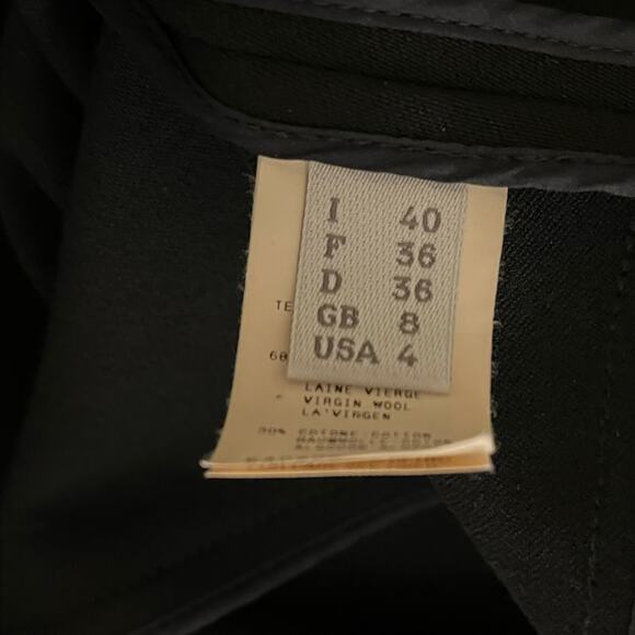 Narciso Rodriguez Black Wool-Cotton Sleeveless Sheath Dress Made in Italy, Sz 4 - Picture 6 of 9